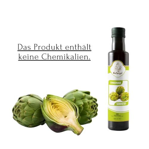 Naturyol Artischockenessig natürlich fermentiert 500 ml | Das Produkt enthält keine Chemikalien. von PERGAMO Natural Flavor