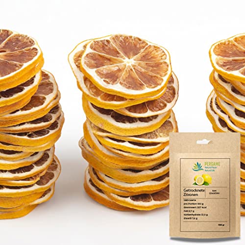Pergamo Getrocknete Limetenenscheiben 400 GR/ 100% Natur Trockenfrüchte/Ungesüßte/Ohne Schwefel ohne Zusatzstoffe/Premium Qualität Getrocknete Zitronen von PERGAMO Natural Flavor