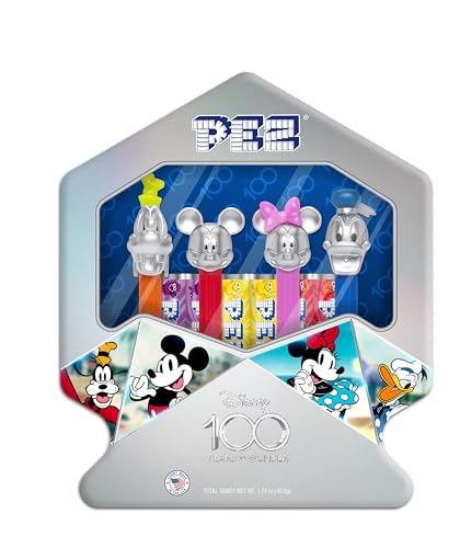 Disney 100 Years of Wonder- PEZ Sammlerdose - 4 Spender enthalten - (49,3 g) von PEZ