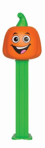 Halloween PEZ Süßigkeitenspender: Kürbisspender mit 2 zusätzlichen Süßigkeiten-Nachfüllpackungen | Halloween-Partygeschenke, Greiftüten von PEZ