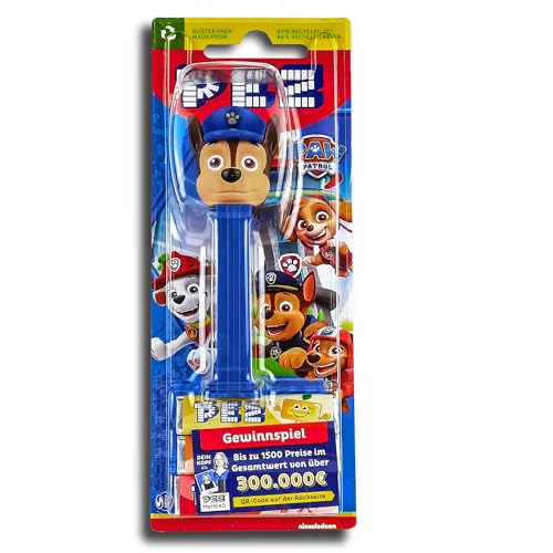 PEZ Paw Patrol Spender mit 2 Päckchen fruchtig süßen Bonbons 17g von PEZ