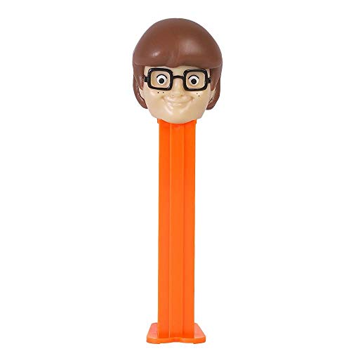 PEZ Scooby Doo Velma Süßigkeitenspender – Velma von Scooby Doo und The Gang Pez Spender mit 2 Süßigkeiten-Nachfüllpackungen von PEZ