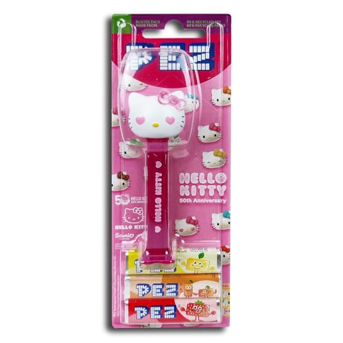 PEZ Spender Hello Kitty Verliebt -50th Anniversary inkl. 2 x Pez Bonbons 2 x 8,5 g von PEZ