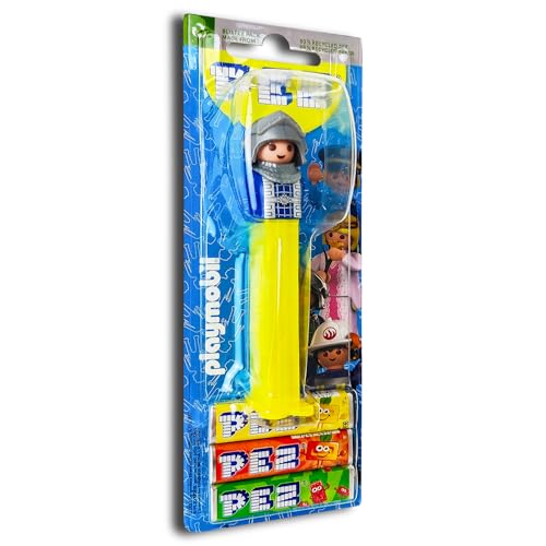 PEZ Spender Playmobil inkl. 2 x Pez Bonbons 2 x 8,5 g Ritter von PEZ