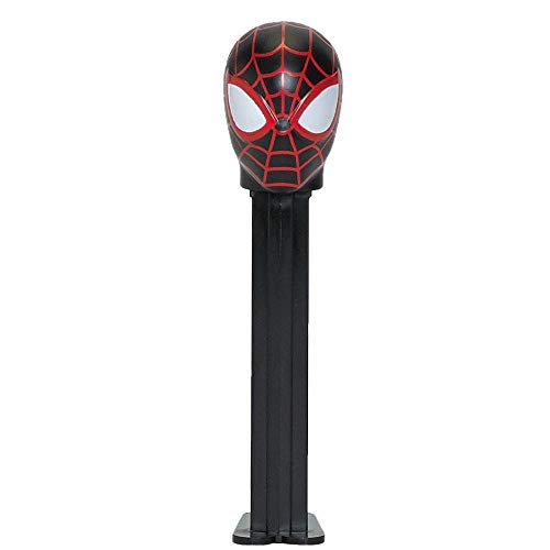 PEZ Spider-Man Miles Morales Süßigkeitenspender – 2020 Miles Morales Spider Man – Spender mit Süßigkeiten-Nachfüllpackungen, Gastgeschenke, Geschenktüten von PEZ