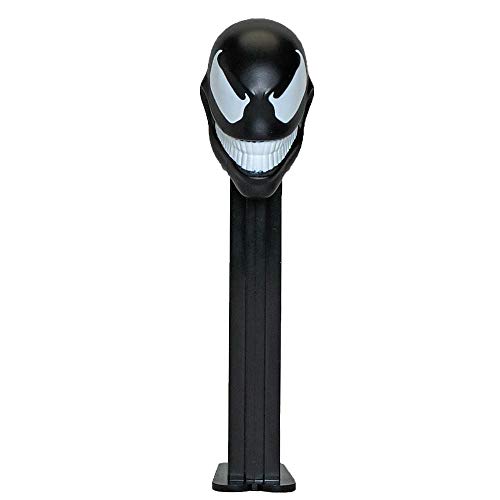 PEZ Venom Spider-Man Süßigkeitenspender – Marvel Spiderman Pez Spender mit Süßigkeiten-Nachfüllpackungen, Gastgeschenke, Geschenktüten von PEZ