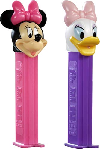 Pez Minnie/Daisy Dispenser mit Zwei Refils (Einzeln Verkauft, Eine zufällige Buchstaben mitgeliefert) von PEZ