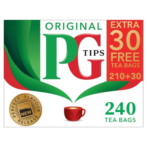 PG Tips Pyramid - Original Schwarzer Tee, 240 Teebeutel von PG tips