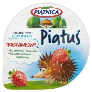 PIATNICA Jogurt typu greckiego truskawkowy 125 g Piatus (Transporteinzigartig ChronoFresh +4°C) von PIATNICA