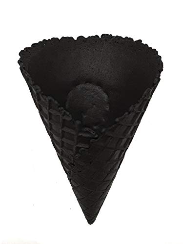 PJaspert Eiswaffeln | Eishörnchen "Wundertüte schwarz" 170xØ100mm (40 Stück) von Jaspert Eiswaffeln