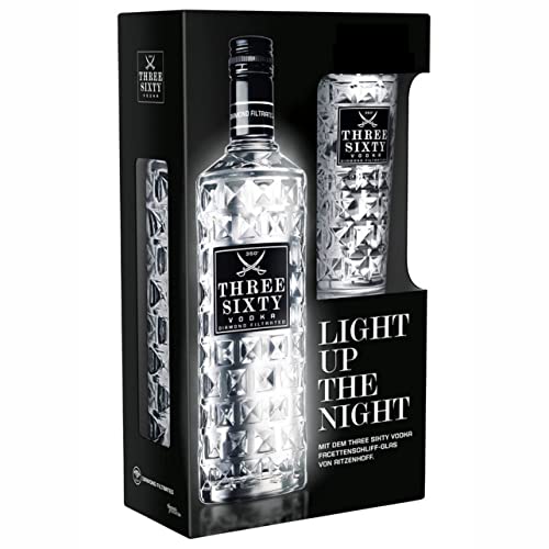 THREE SIXTY VODKA ONPACK GLAS 37,5% von PLANETE DRINKS SPECIALISTE DES BOISSONS DU MONDE