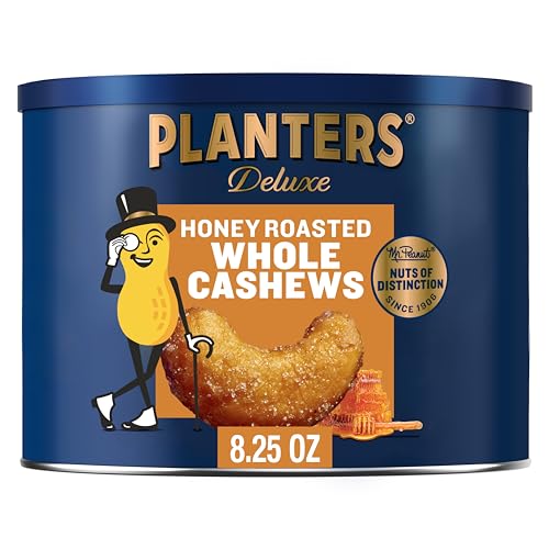 Planters Deluxe Honig geröstete ganze Cashews (234 ml Glas) von PLANTERS