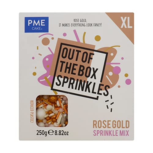 Out the Box Sprinkle Mix XL - Rose Gold, 250g von PME