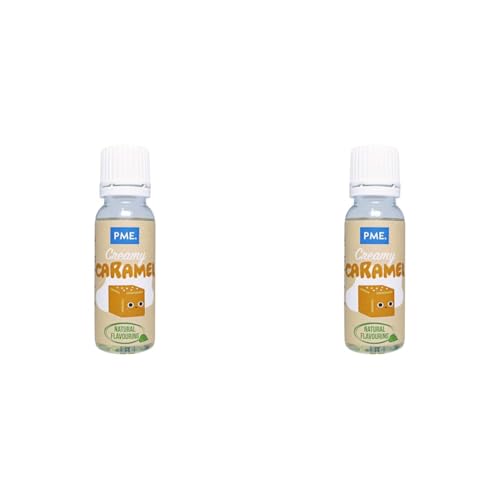 PME 100 % natürliches Karamelaroma, 25 ml (Packung mit 2) von PME