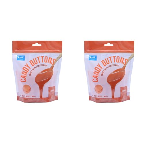 PME Candy-Buttons, Orange, 340 g (Packung mit 2) von PME