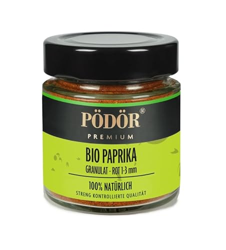 Bio Paprika - Granulat - rot 1-3 mm (150 g) von PÖDÖR