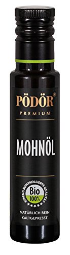 PÖDÖR - Bio Mohnöl 100 ml - kaltgepresst - naturbelassen - ungefiltert von PÖDÖR