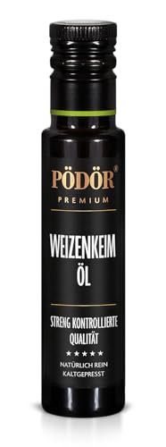 PÖDÖR - Weizenkeimöl kaltgepresst - kaltgepresst - naturbelassen - ungefiltert (100ml) von PÖDÖR