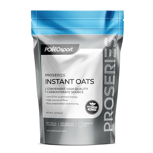 POLLEOsport Proseries Instant Hafer-Flocken, Kohlenhydratarm, Energiereich, Ballaststoffreich, Vielseitig Verwendbar (2500 g) von POLLEO sport