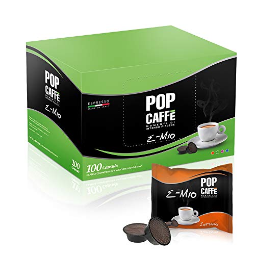 100 Kapseln kompatibel "Lavazza A MODO MIO" Mischung 1 intensive POP CAFFE ' von POP CAFFE'