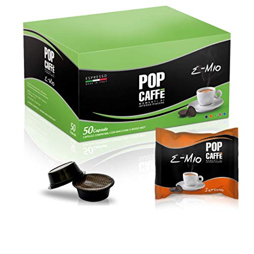 50 Kapseln POP CAFFE' E-MIO 1 INTENSO kompatibel mit Lavazza A Modo Mio von POP CAFFE'