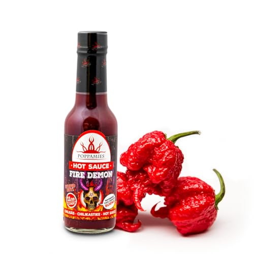 Poppamies Fire Demon Chili Sauce - Glutenfrei, Laktosefrei, Vegan - Schärfe: 11/10 150ml von POPPAMIES