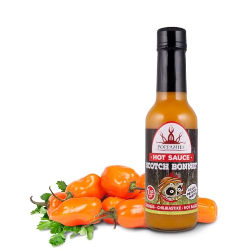 Poppamies Scotch Bonnet Hot Fresh Chili Sauce - Spiciness: 7/10 - 150ml von POPPAMIES