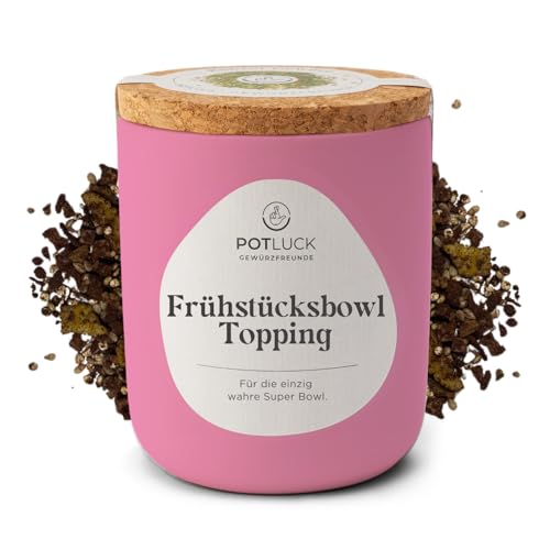 POTLUCK | Frühstücksbowl Topping | Gewürzzubereitung als Topping für Bowls, Joghurt & Porridge | 80g im Keramiktopf von POTLUCK Gewürzfreunde