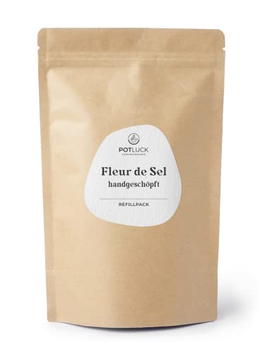 POTLUCK I Refill Fleur de Sel I Gewürzmischung im Refillpack I 160g I Vegan, glutenfrei und mit natürlichen Inhaltsstoffen von POTLUCK Gewürzfreunde