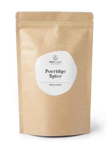 Potluck, Refill Porridge Spice, Gewürzmischung im Refillpack, 200g, Vegan, glutenfrei und mit natürlichen Inhaltsstoffen von POTLUCK Gewürzfreunde