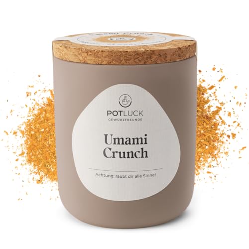 POTLUCK | Umami Crunch | Gewürzmischung im Keramiktopf | 75 g | Vegan, glutenfrei und mit natürlichen Inhaltsstoffen von POTLUCK Gewürzfreunde