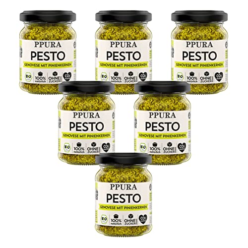 PPURA - Pesto Genovese mit Pinienkernen bio - 120 g - 6er Pack von PPURA