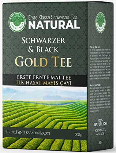 Natural Welt Schwarzer Tee 500g I loser I erste Ernte Mai-Tee I kräftiger Schwarztee aus hochwertigen Teeblättern I gepflückt von Schwarzmeer besten Teegärten von PREMIUM QUALITÄT NATURAL WELT