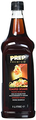 PREP PREMIUM Geröstetes Sesamöl 1 x 1000 ml PET für Liebhaber der asiatischen Küche und orientalischer Gerichte sehr geschmacksintensiv sehr hoch erhitzbar von PREP PREMIUM