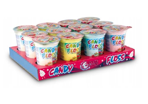 Prima® Zuckerwatte im Becher 12 Stück im Paket in jedem Becher ist ein Tattoo Bild Candy floss - Wata cukrowa w kubku von PRIMA