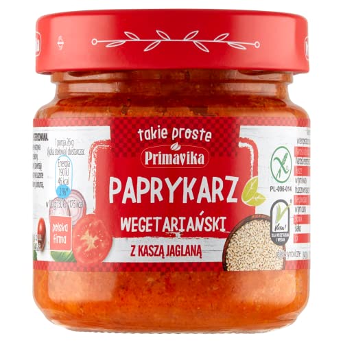 VEGAN PAPRIKA PASTE WITH MILLET GROATS 160g - PRIMAVIKA von PRIMAVIKA