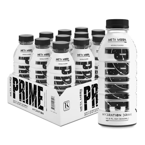 PRIME Hydration Meta Moon Sportgetränke, Elektrolyt verstärkt für ultimative Hydratation, 250 mg BCAA, B-Vitamine, Antioxidantien, 2 g Zucker, 50 ml, 12 Stück von PRIME HYDRATION