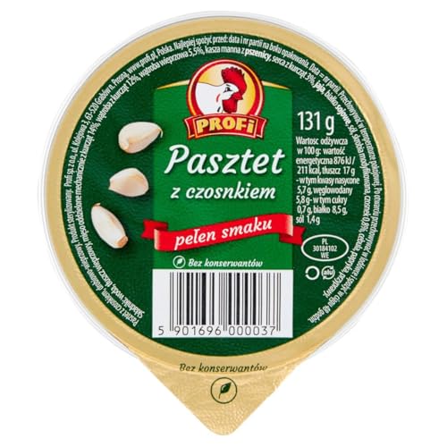 PROFI Pasztet z drobiem i czosnkiem 131g. / patée de volail a l'ail / von PROFI