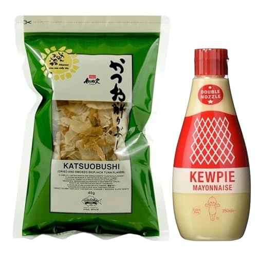 Kewpie – Japanische Mayonnaise 350 ml + Katsuobushi – Getrocknete Thunfischflocken 40 g - Pack Promoo von PROMOO