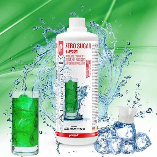 Prosport Allinclusive Waldmeister 3x 1000ml, ZERO SUGAR Sirup, mit Vitaminen, Premium Getränkekonzentrat 1:50, Vitaldrink von PROSPORT