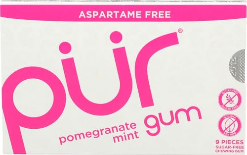 PÜR GUM Pomegranate Mint Kaugummi, 12,6g von PUR