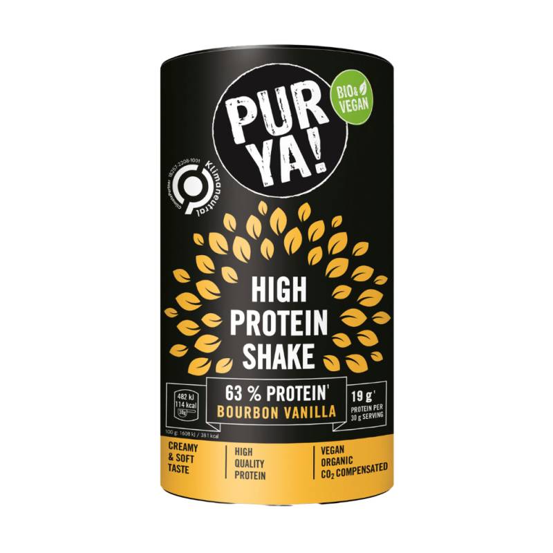 Bio High Protein Shake Bourbon Vanille von PURYA!