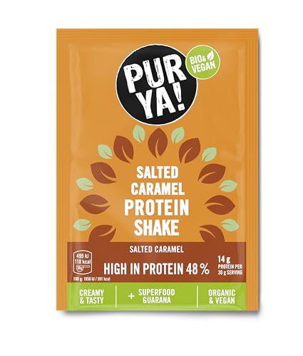 PURYA! Protein Shake - Salted Caramel +Guarana Sachet 30g (18) von PURYA!