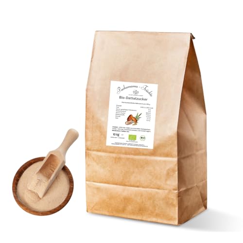 BIO Dattelzucker 10 kg | 100% gemahlene Bio Deglet Nour Datteln | Dattelsüße | Dattelpulver | Ohne Susatzstoffe von Pachamama-Früchte