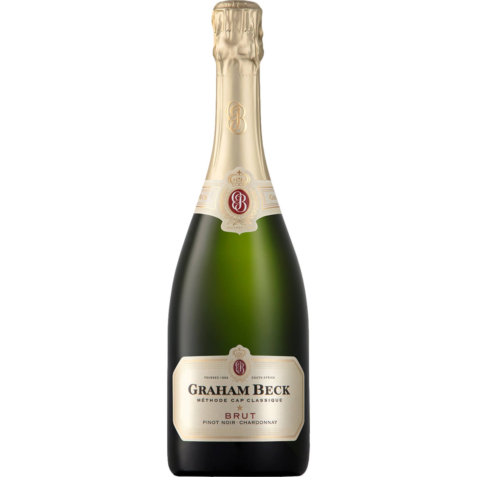 Graham Beck Cap Classique Pinot Noir-Chardonnay, Brut, WO Coastal Region, Western Cape, Schaumwein von Pacific Wine Company ,   DE 63225 Langen