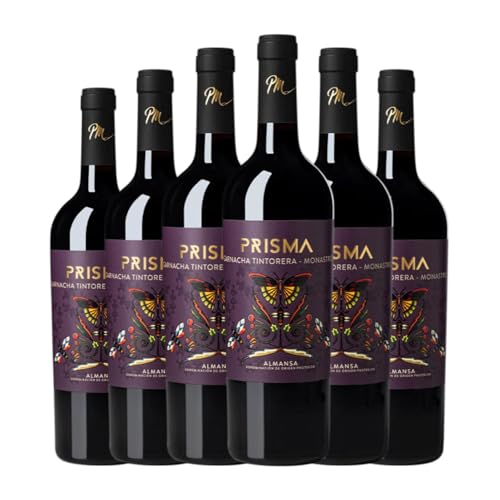 Paco Mulero Prisma Garnacha Tintorera Monastrell Almansa 75 cl Rotwein (Karton mit 6 Flaschen von 75 cl) von Paco Mulero