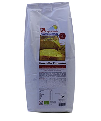 Curcuma Bio glutenfreie Brot-Mix für 1 kg von Padovana Macinazione