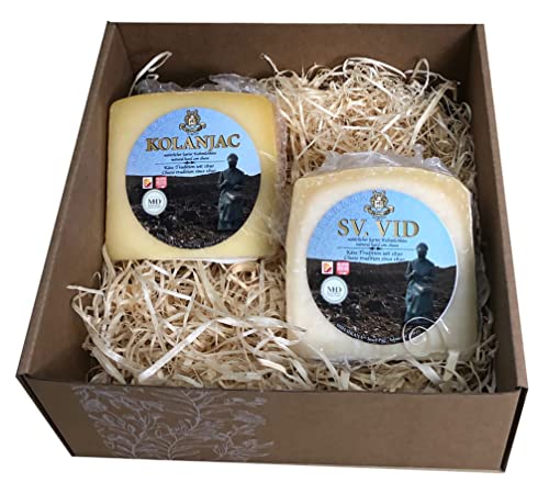 Geschenkideen Pager Käse Probierpaket 2er Kolanjac und Sveti Vid Hartkäse von Pager Käse