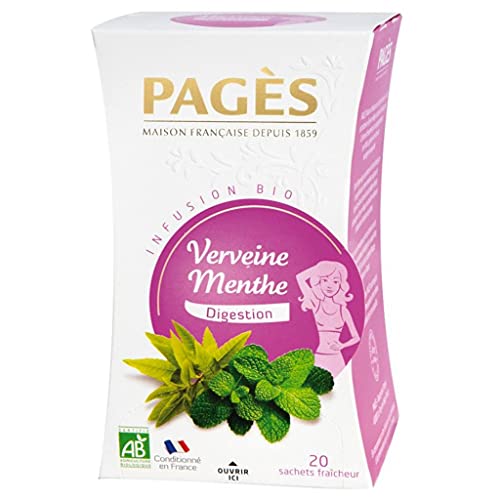 Pages Infusion Digestion Verveine Menthe Bio 20 sachets (lot de 3) von Pages