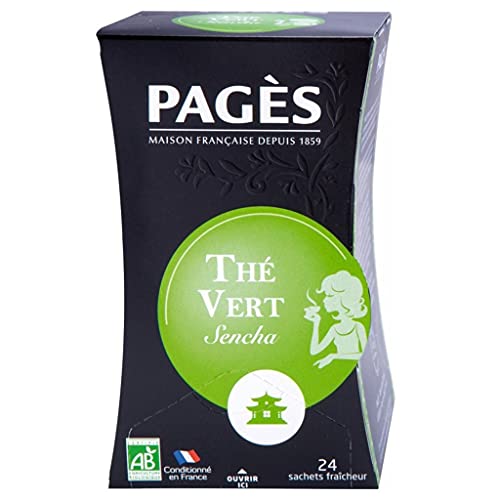 Pages Thé Vert Sencha Doux Bio 20 sachets (lot de 3 von Pages